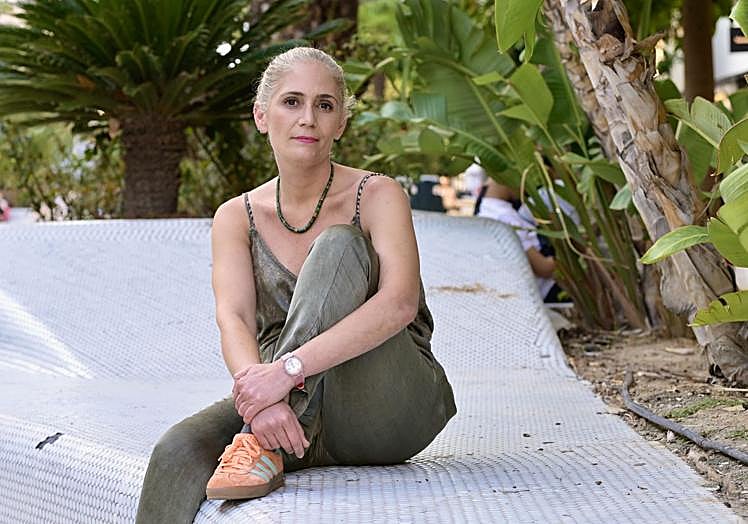 Cristina Hernández, esta semana en el centro de Murcia.