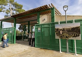 Varias personas entran al Parque de Tentegorra en la jornada del pasado jueves.