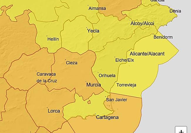 Mapa de la Aemet para el martes 29 de octubre.