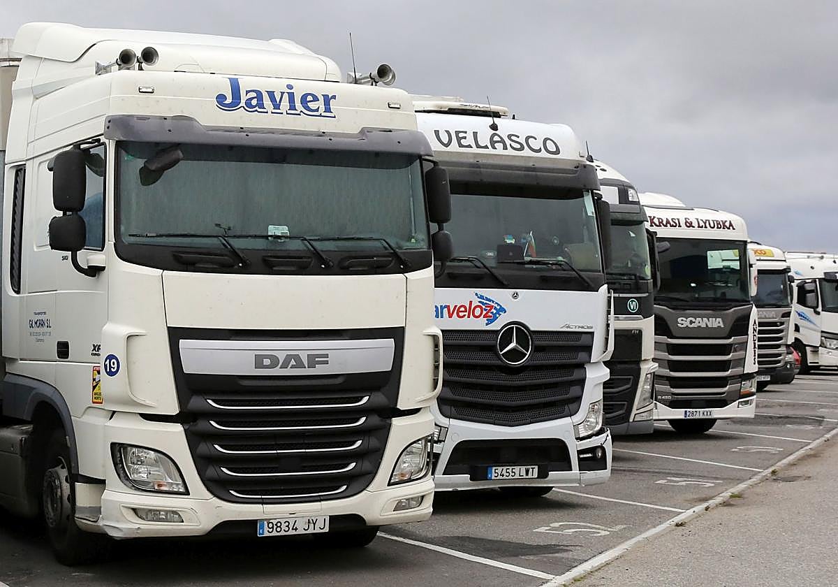 Una flota de camiones, en una imagen de archivo.