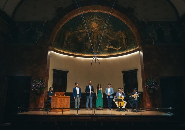 Cantoría en plena actuación en el Wigmore Hall de Londres.