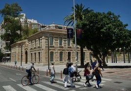 Imagen del edificio administrativo desde el ala este, en la que se ubicará el restaurante.