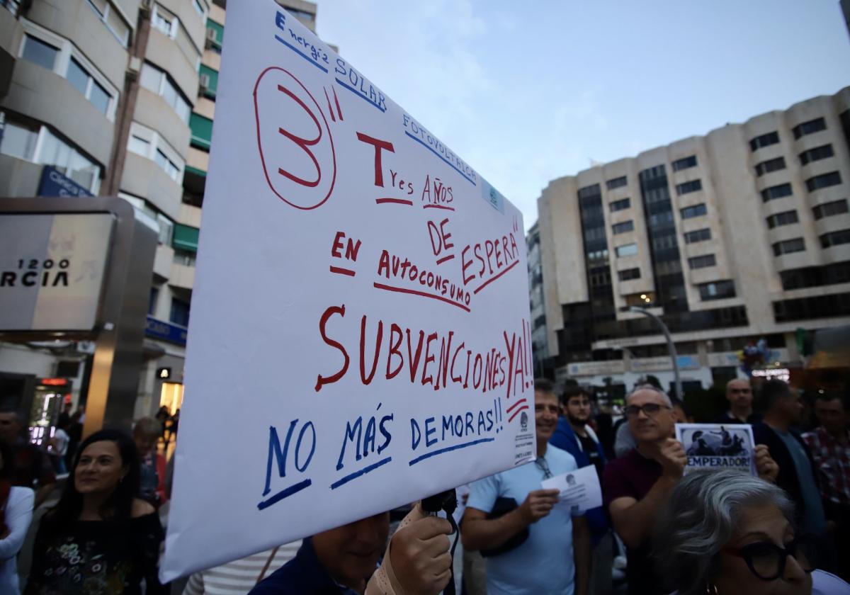 Manifestación de afectados, el pasado viernes.