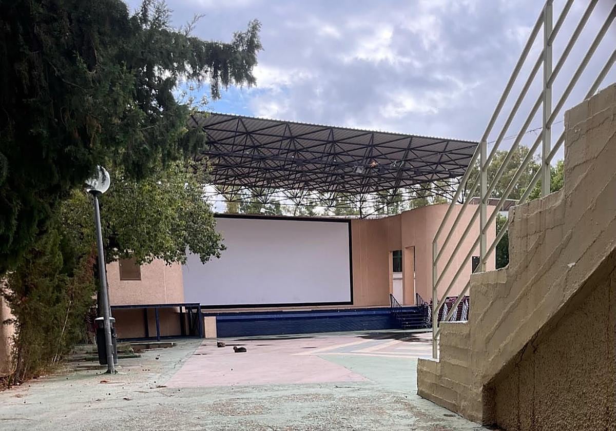 Vista del auditorio situado en el parque de La Cubana, esta semana.