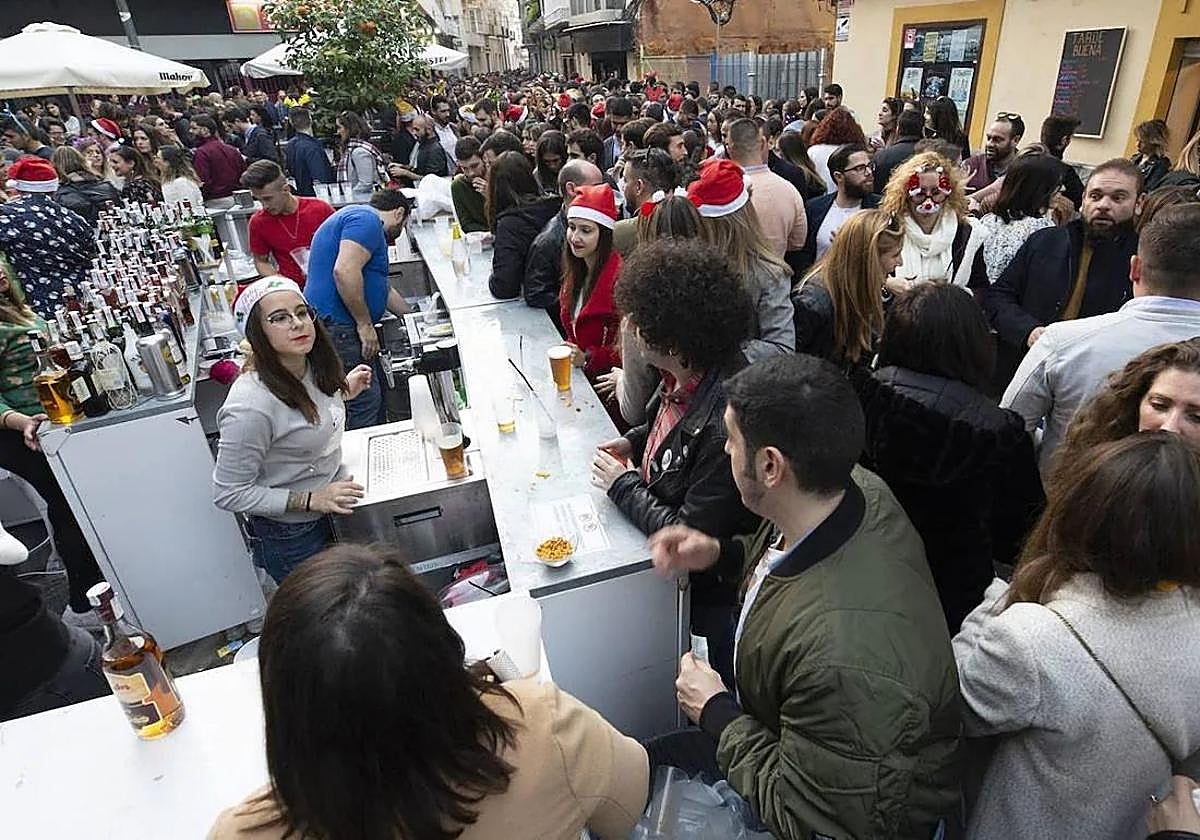 Una barra propia de las celebraciones de Navidad, en una imagen de archivo.