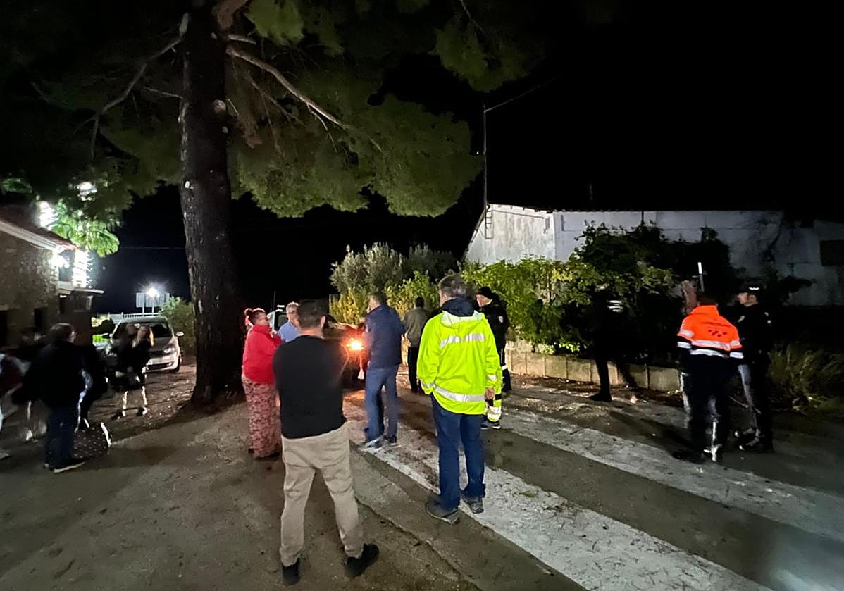 La evacuación, este miércoles, del camping La Puerta.