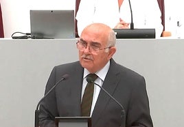 Alberto Garre, durante su intervención.