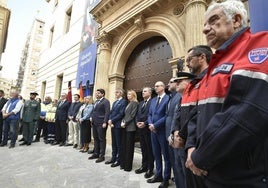 El minuto de silencio en el Palacio de San Esteban.