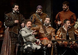 Una escena del Tenorio de Cecilio Pineda.