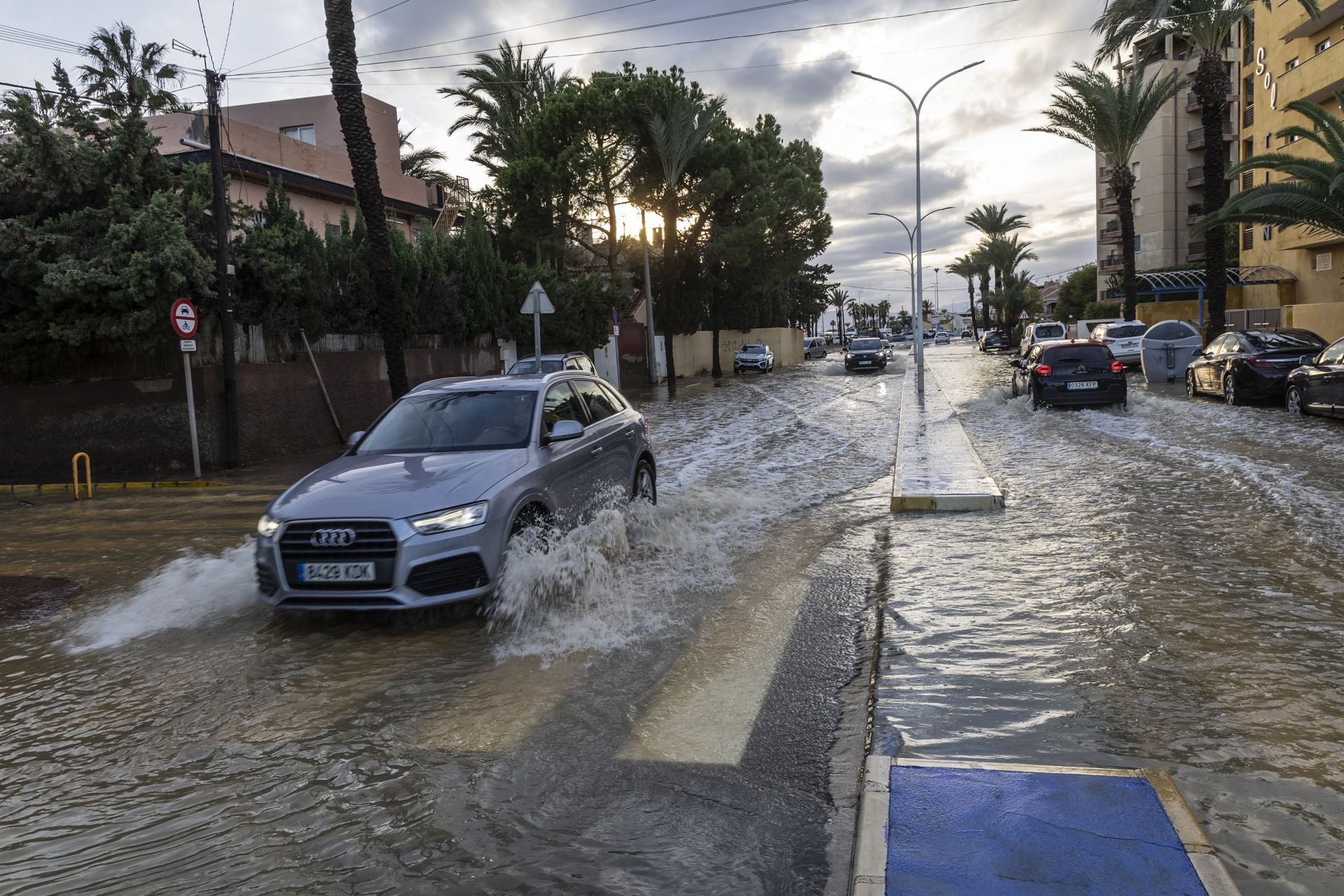 En imágenes | Mazarrón se lleva la peor parte de la alerta naranja por lluvia