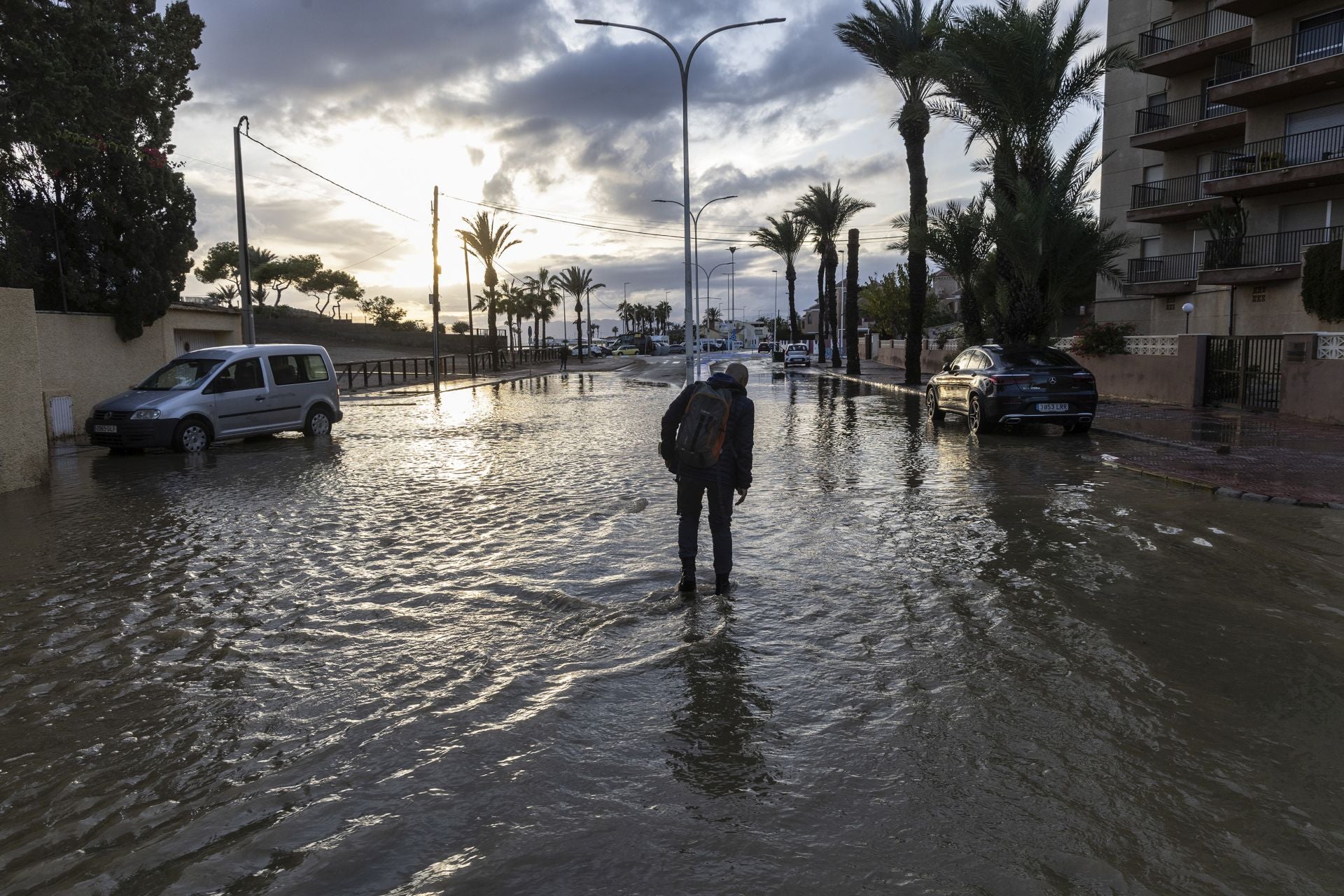 En imágenes | Mazarrón se lleva la peor parte de la alerta naranja por lluvia