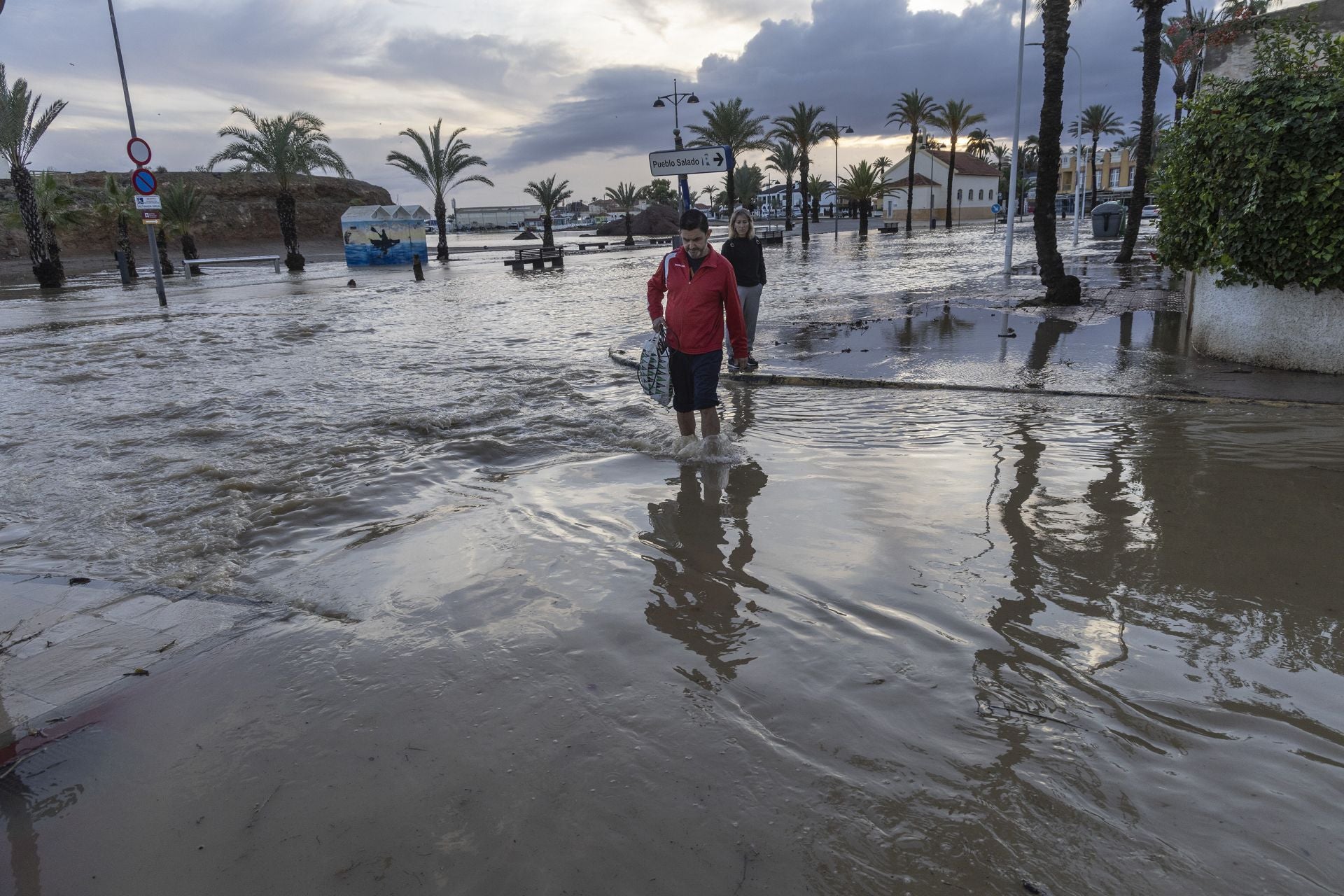 En imágenes | Mazarrón se lleva la peor parte de la alerta naranja por lluvia