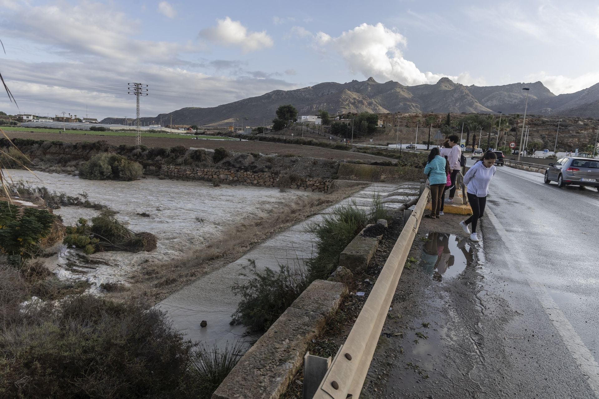 En imágenes | Mazarrón se lleva la peor parte de la alerta naranja por lluvia