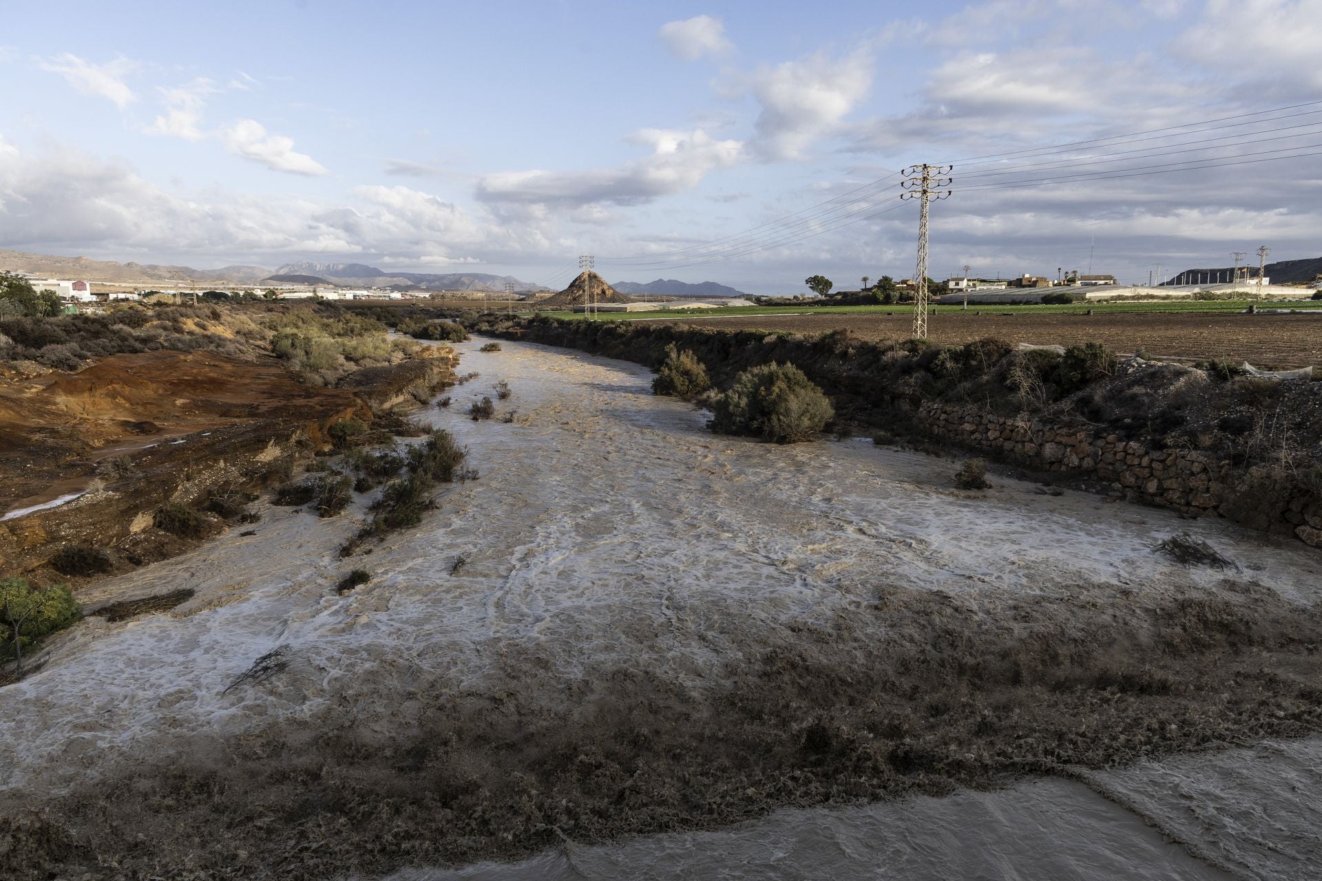 En imágenes | Mazarrón se lleva la peor parte de la alerta naranja por lluvia