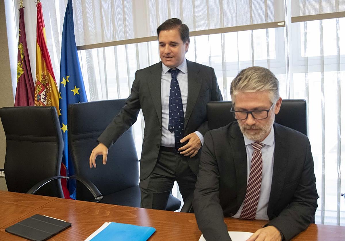 David Rodríguez, interventor general de la Comunidad, en su intervención este lunes en la Asamblea