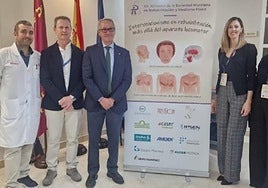 Responsables de las Jornadas de la Sociedad Murciana de Rehabilitación y Medicina Física, en Cieza.