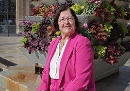 María Beteta, en la Plaza del Ayuntamiento.