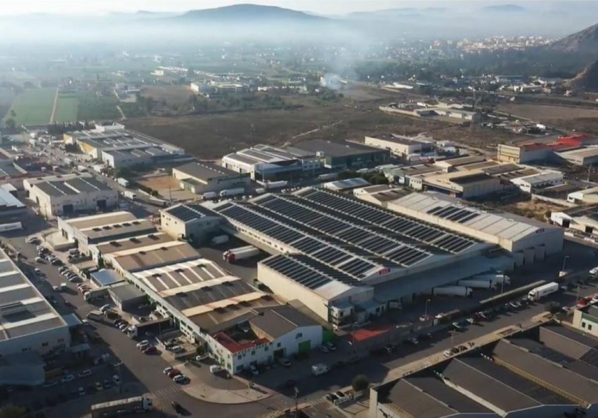 Vista aérea del polígono industrial Puente Alto, en una imagen de archivo .