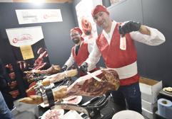 Jamón, salchicha seca y lomo a la tabla