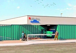Recreación de cómo quedará el nuevo cuartel de la Policía Local de Los Dolores tras su construcción.