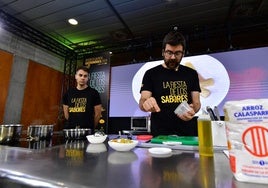 Alberto Pardo, de Polea, durante su ponencia de este domingo en Región de Murcia Gastronómica.