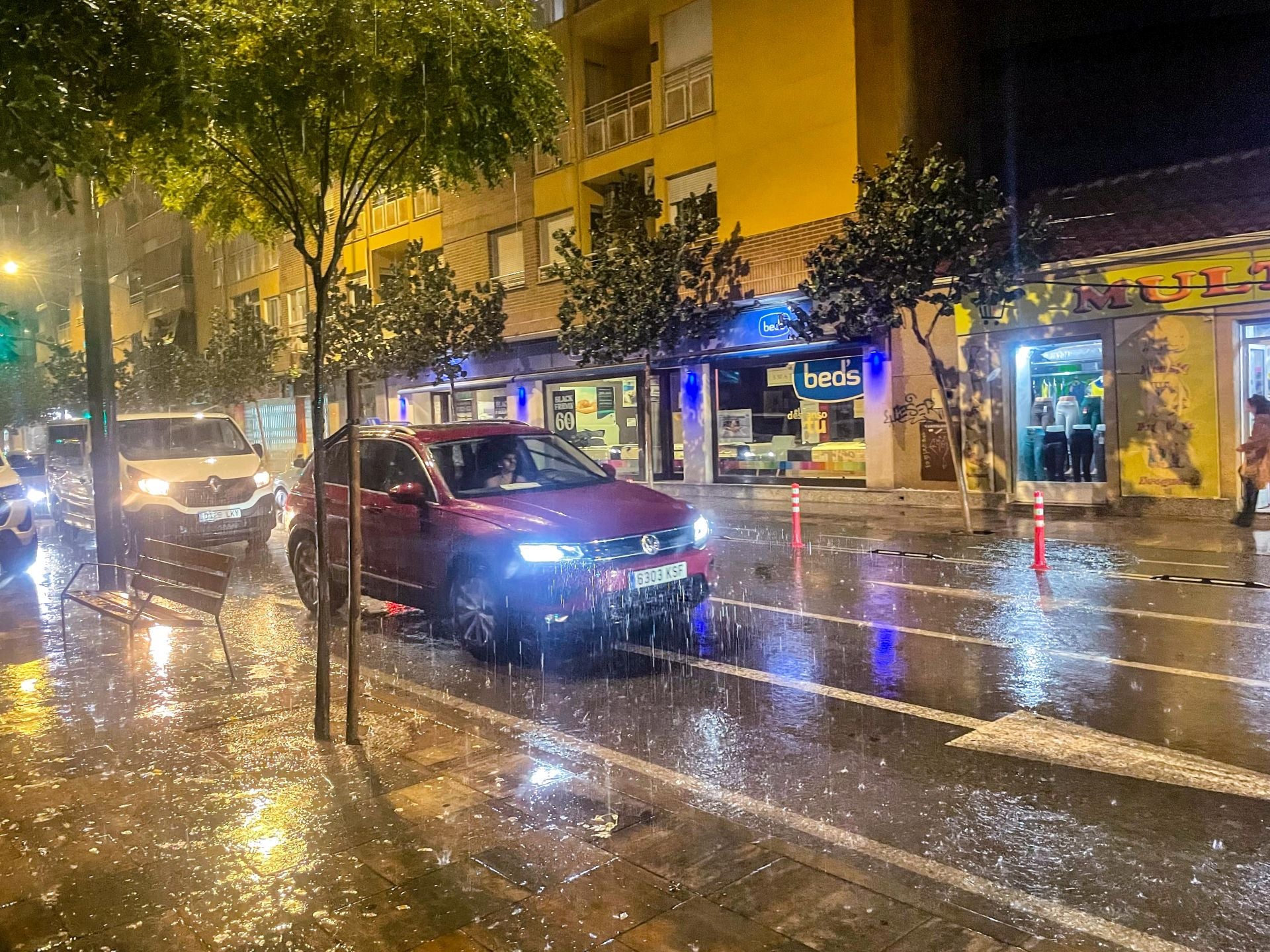 Las imágenes de la lluvia en Lorca