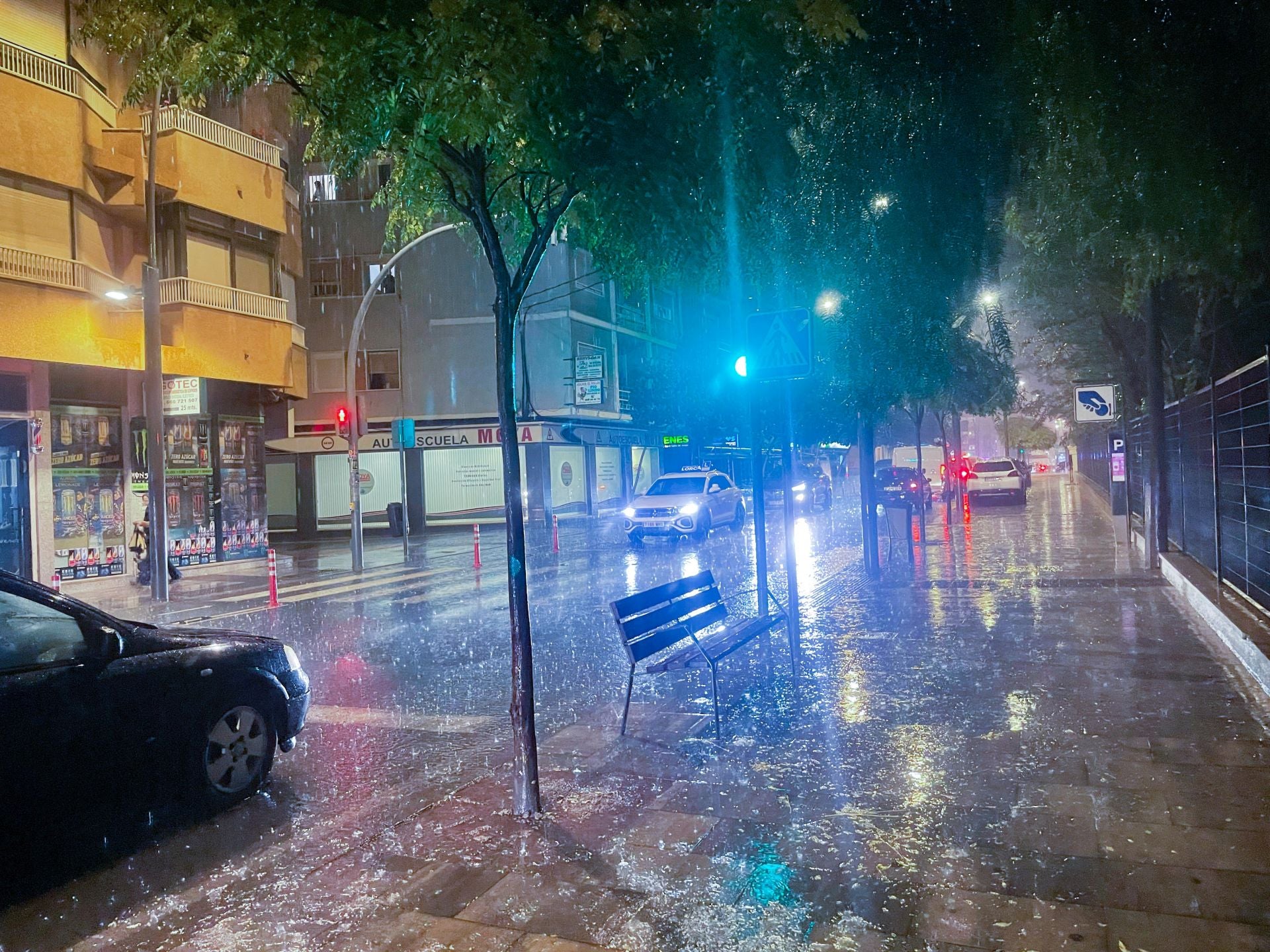 Las imágenes de la lluvia en Lorca