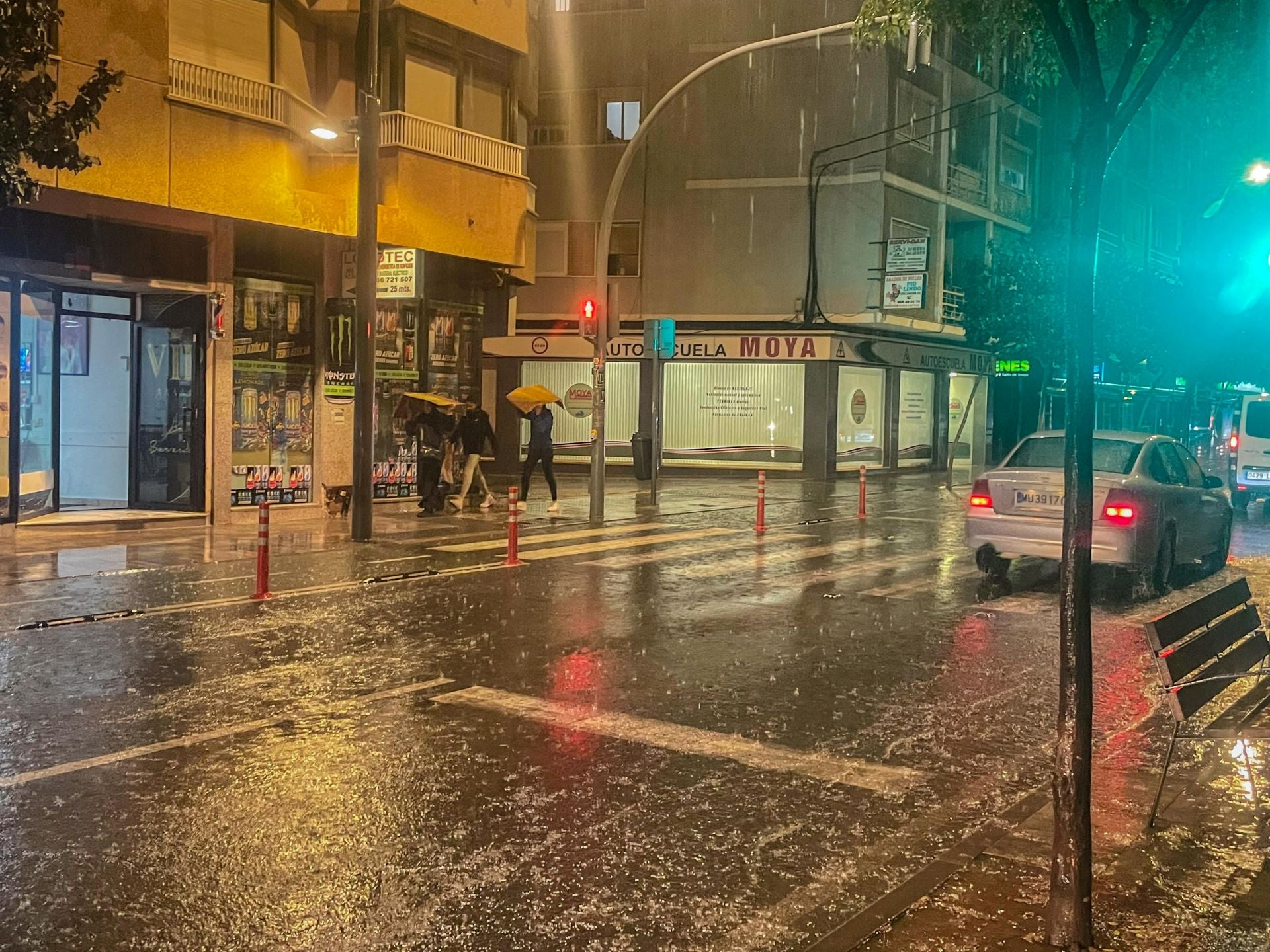 Las imágenes de la lluvia en Lorca