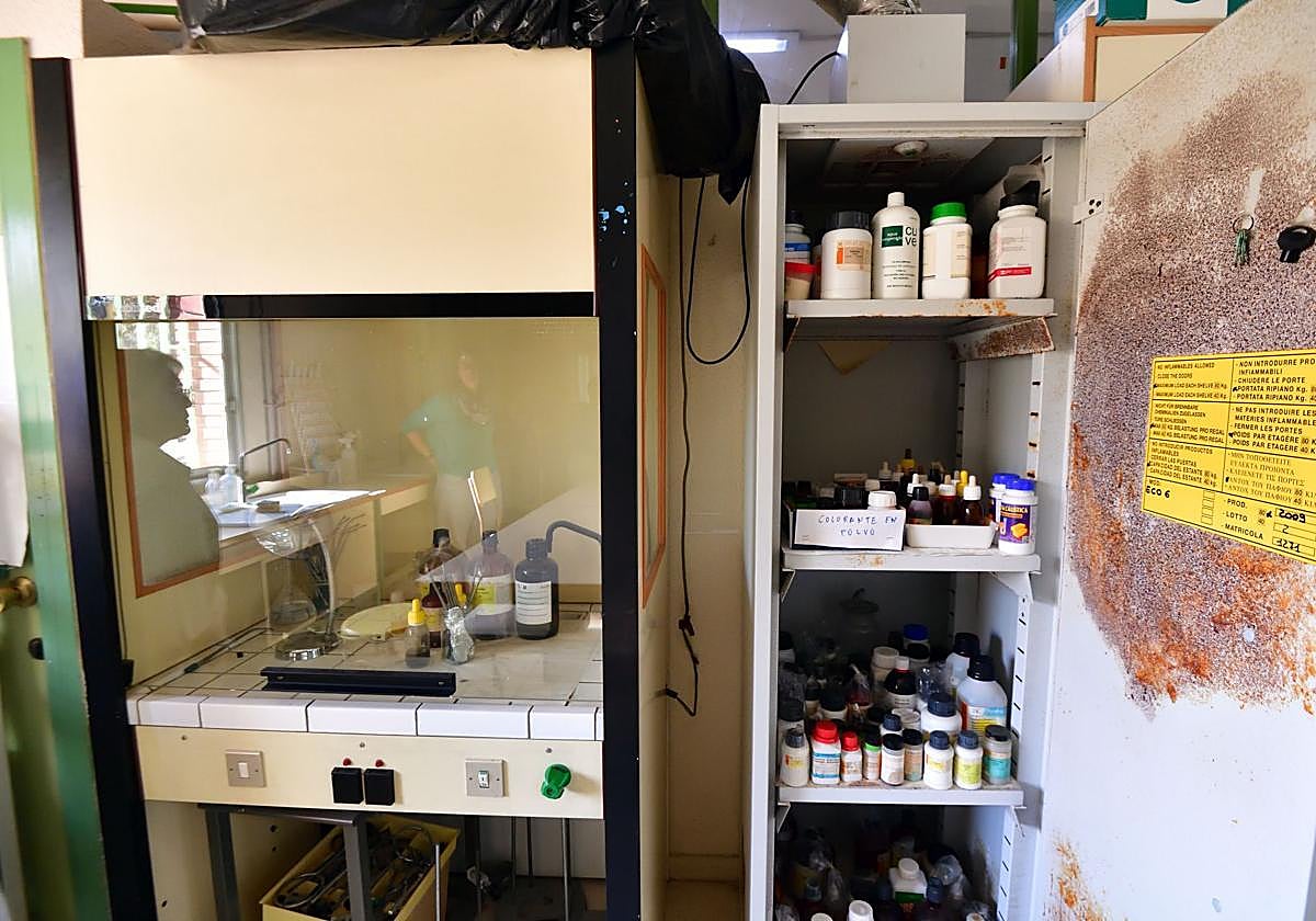 Imagen de uno de los laboratorios del IES Marqués de los Vélez.
