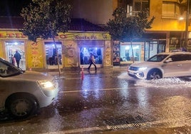 La lluvia, en la noche de este martes, en Lorca.