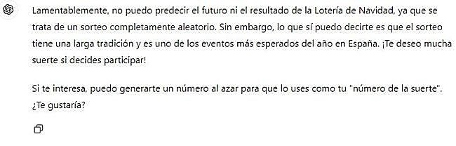 Respuesta de ChatGPT.