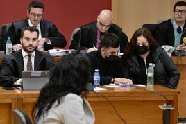 Imagen de la sesión del juicio de Kevin celebrada este jueves.