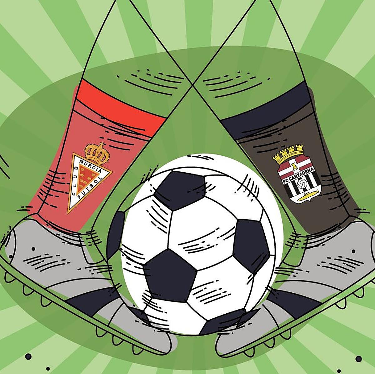 Ilustración de 'A dos bandas'