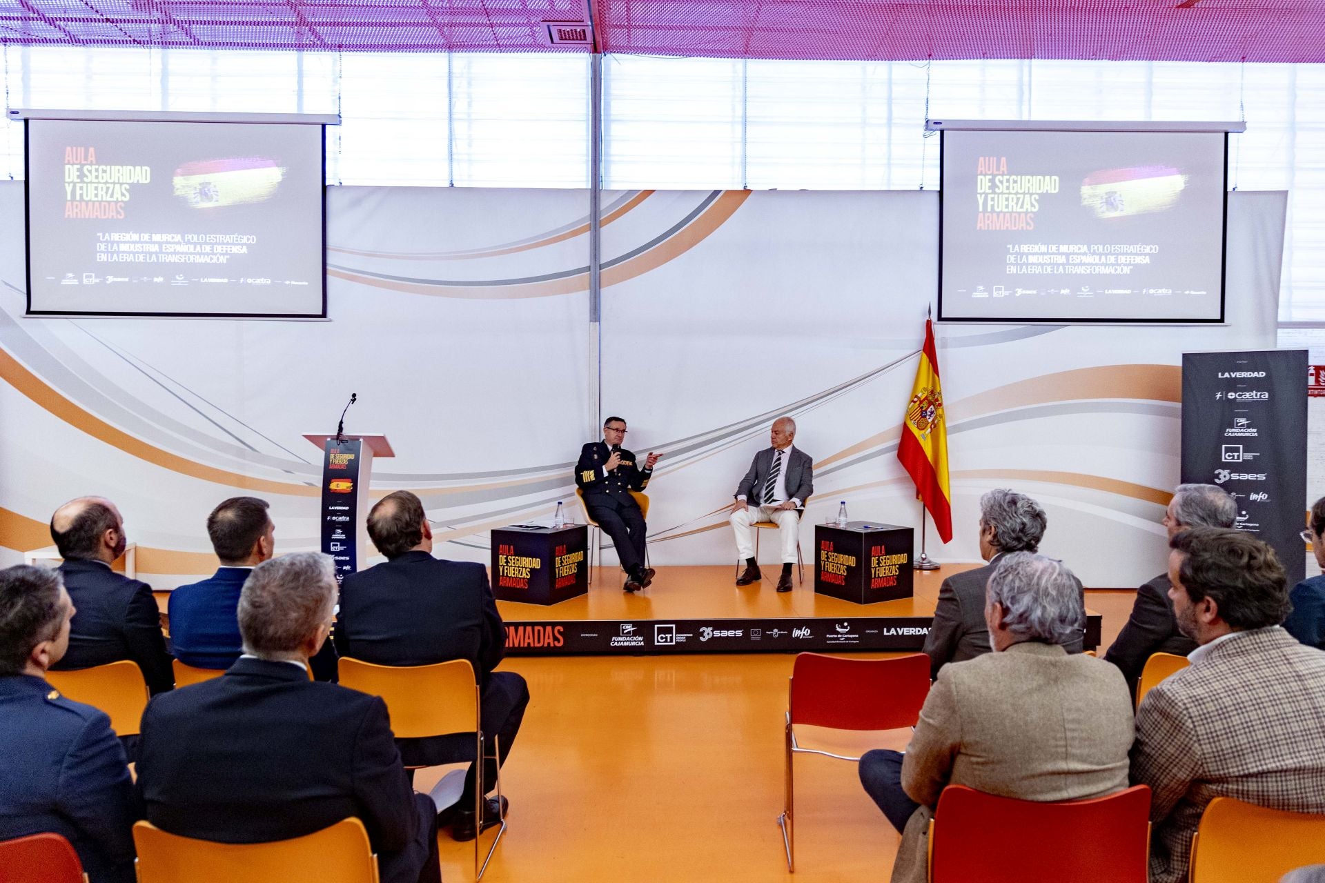 Aula de Seguridad y Fuerzas Armadas en Cartagena, en imágenes