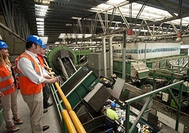 Instalaciones de separación de residuos en Cañada Hermosa, en una foto de archivo.