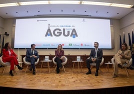La consejera Sara Rubira, a la izquierda, durante el foro celebrado en Madrid.