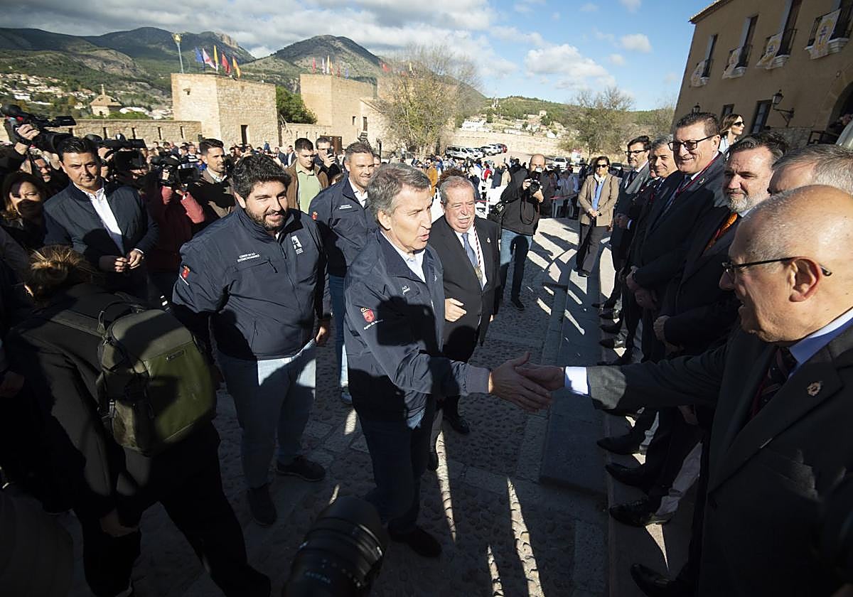 La visita de Alberto Núñez Feijóo a Caravaca, en imágenes