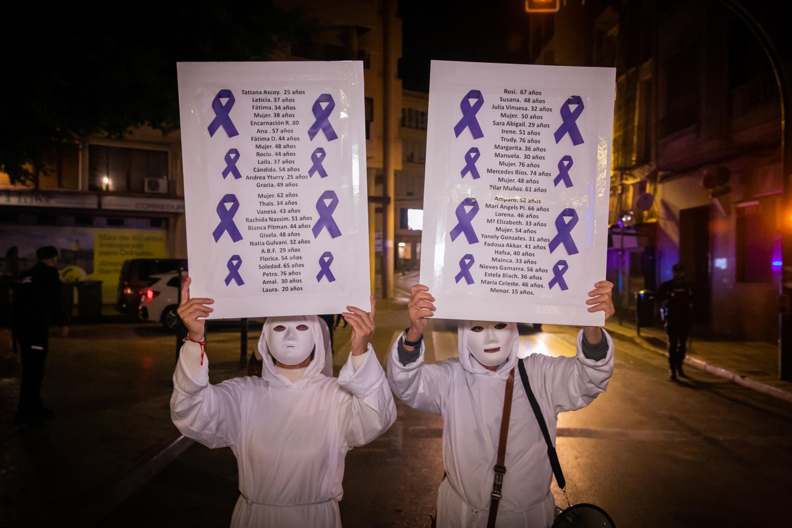 Las imágenes de la marcha del 25-N contra la violencia de género en Orihuela