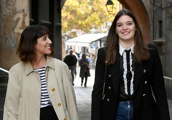 Laura Ortín y Gema González, en Murcia, esta semana.