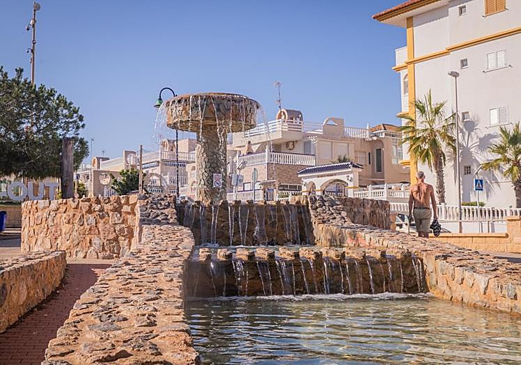 Fuente en el parque del Molino del Agua.