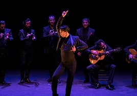 Miguel Ángel Heredia, en un espectáculo.