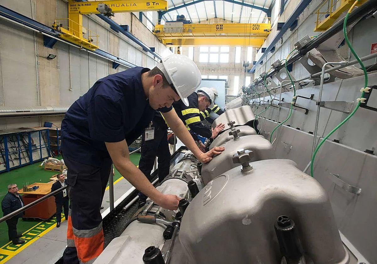 Alumnos durante unas prácticas, en una imagen de archivo.