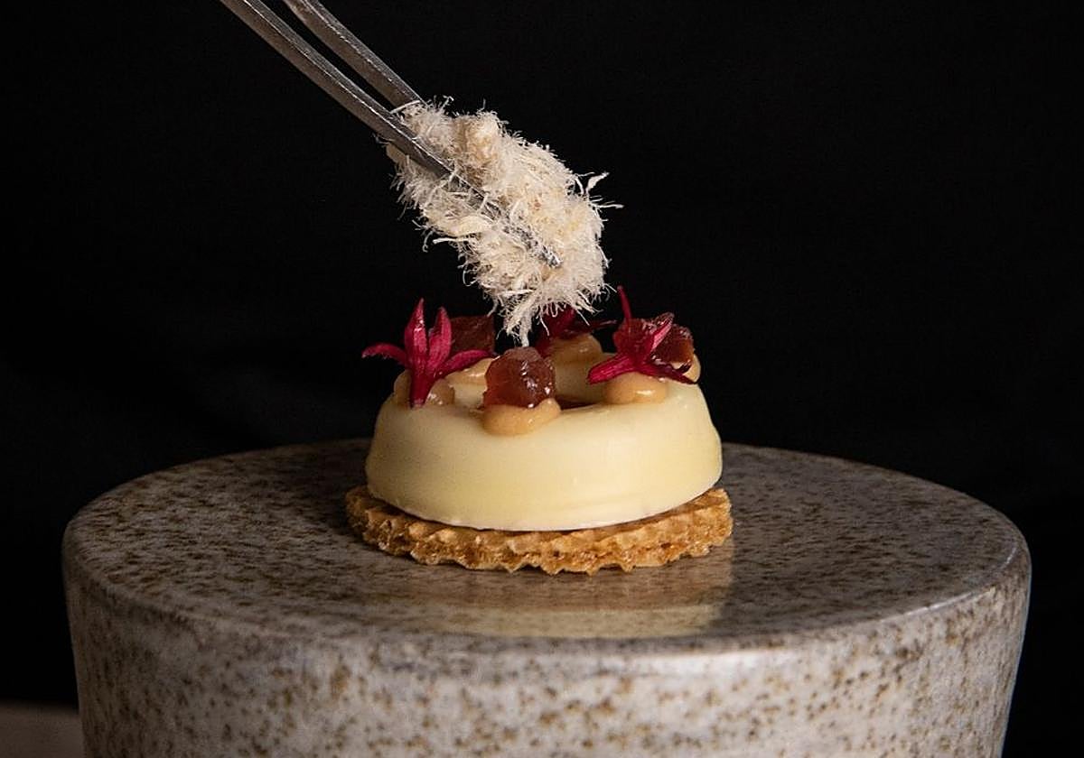 Plato de un restaurante que estrena estrella Michelin.