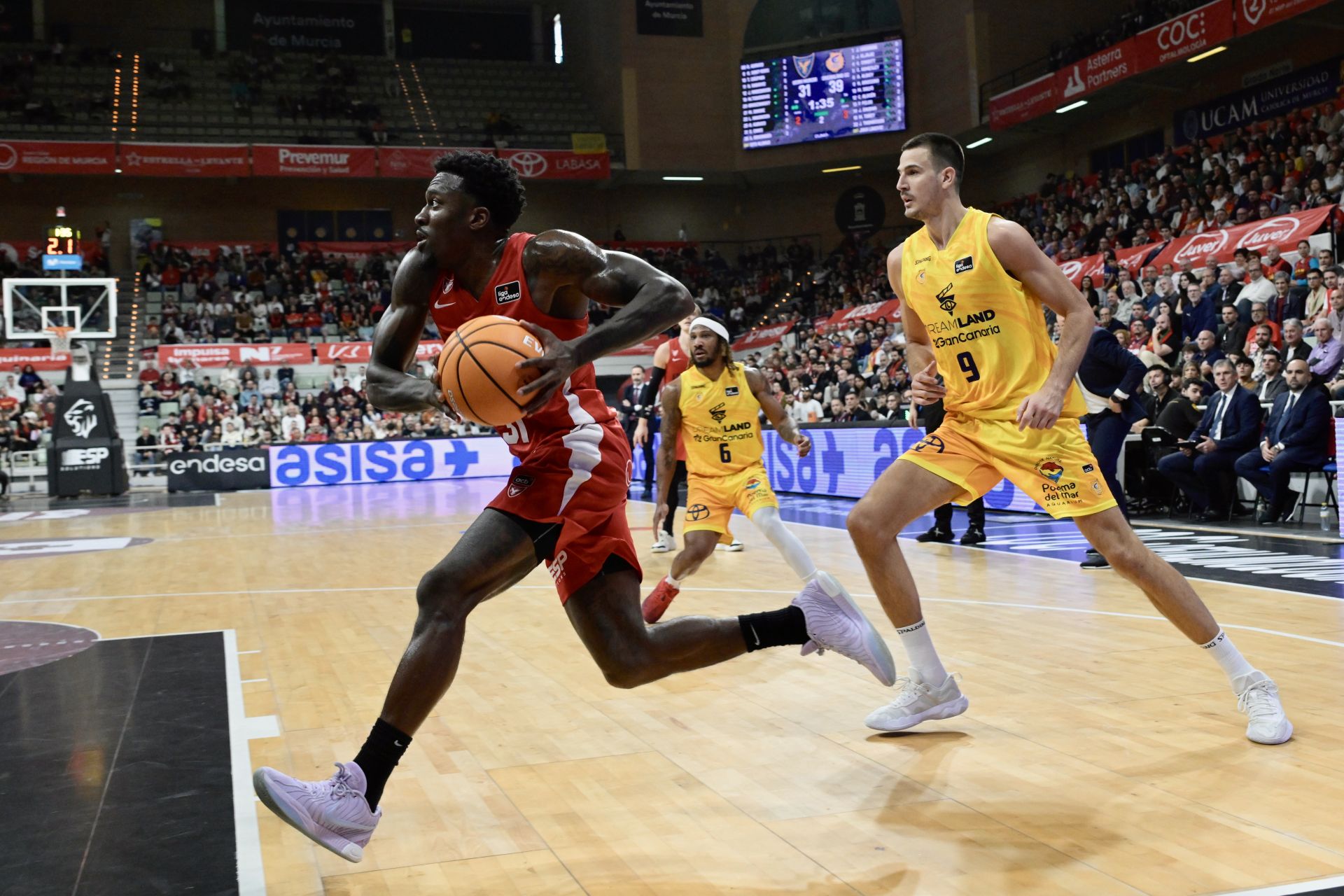 La derrota del UCAM Murcia frente al Gran Canaria, en imágenes