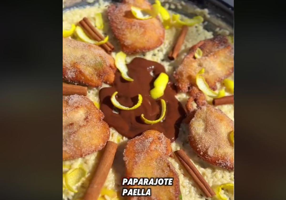 Paella de paparajote