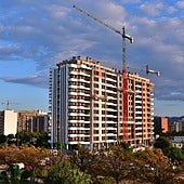 Construcción de viviendas en la zona norte de Murcia.