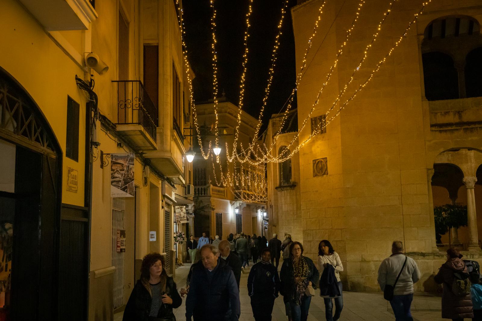 El encendido de las luces de Navidad de Orihuela, en imágenes