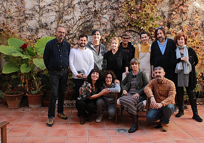 Participantes en los II Encuentros sobre Bobin en la Casa de la Poesía 'Raro de Luna' de Gójar.