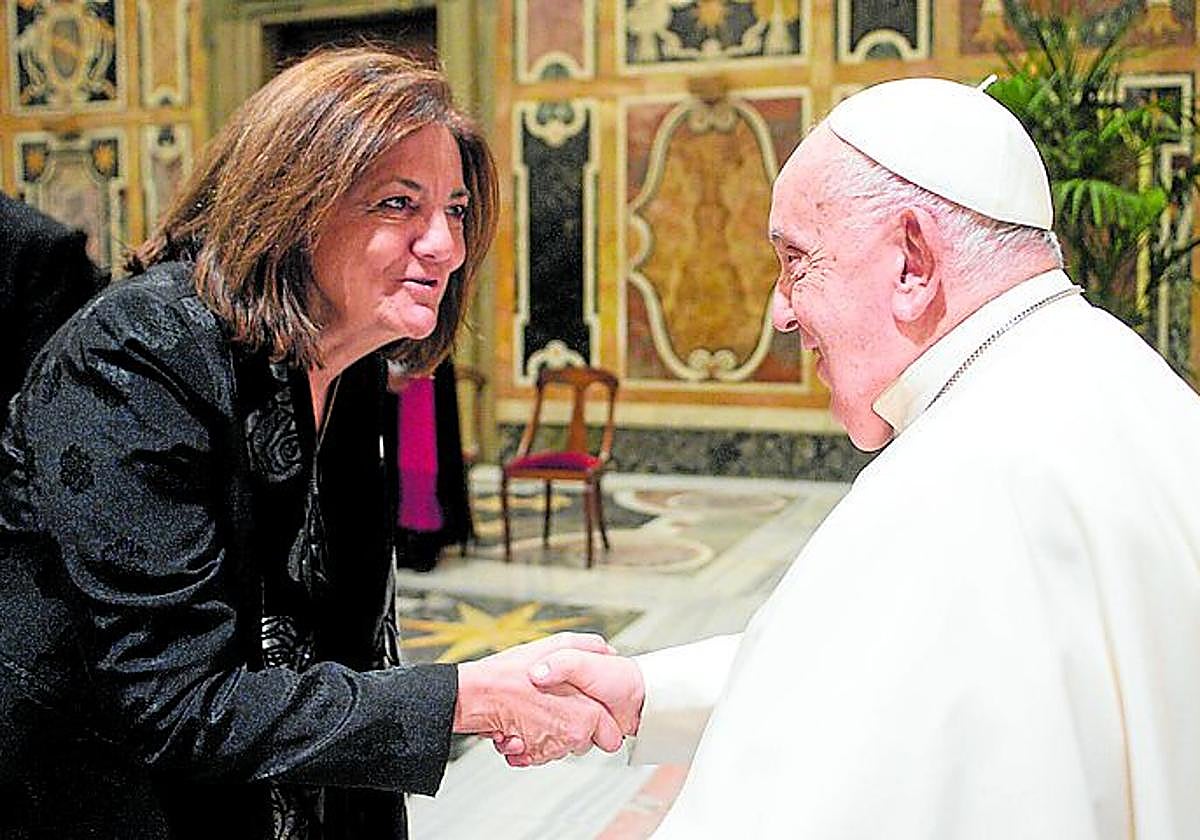 Momento de la audiencia en el Vaticano.