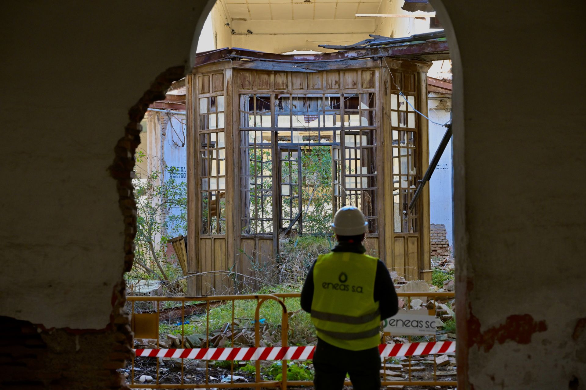 En imágenes, el regreso de las obras a la Cárcel Vieja de Murcia